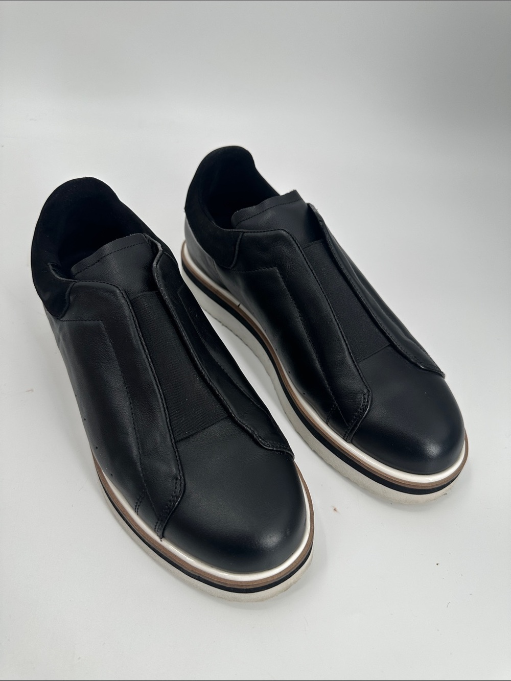 Zac Posen Women Yennifer Slip On Shoes black Leather 9M
